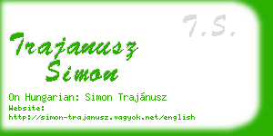 trajanusz simon business card