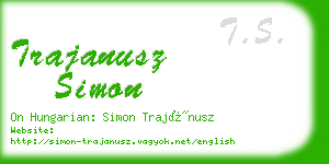 trajanusz simon business card